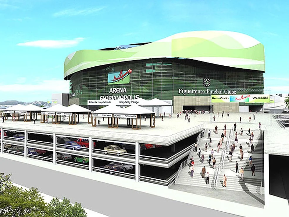 Projeto da Arena Florianópolis no local do Orlando Scarpelli