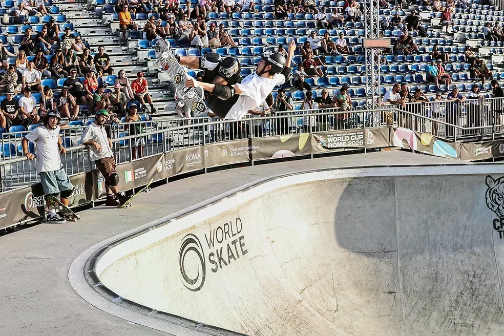 Augusto Akio na Copa do Mundo de Skate em Roma