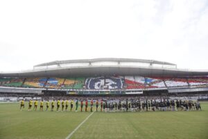 Remo na pausa: mosaico do Remo com bandeiras do Brasil e do Pará