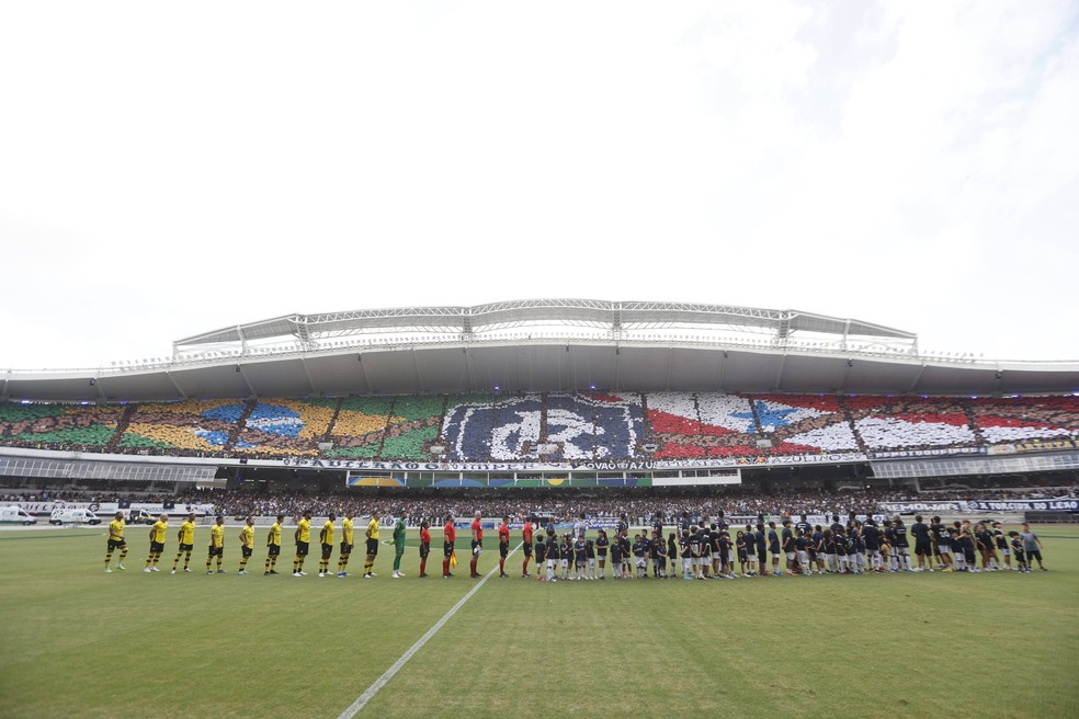 Remo na pausa: mosaico do Remo com bandeiras do Brasil e do Pará