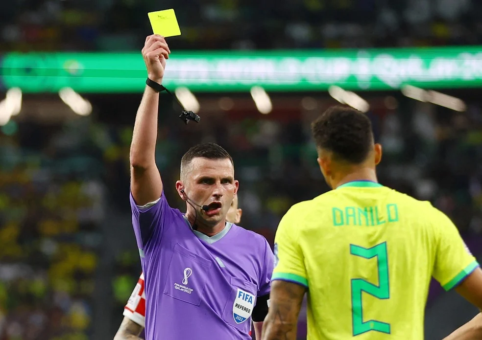 Michael Oliver em Brasil x Croácia, Copa do Mundo 2022