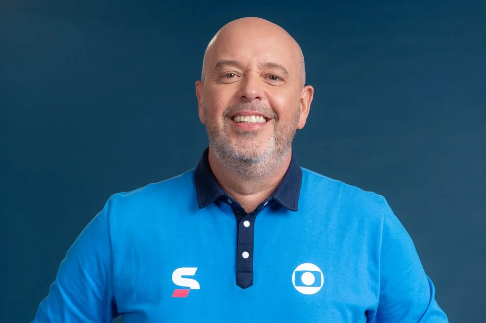 Alex Escobar durante entrada ao vivo no Encontro