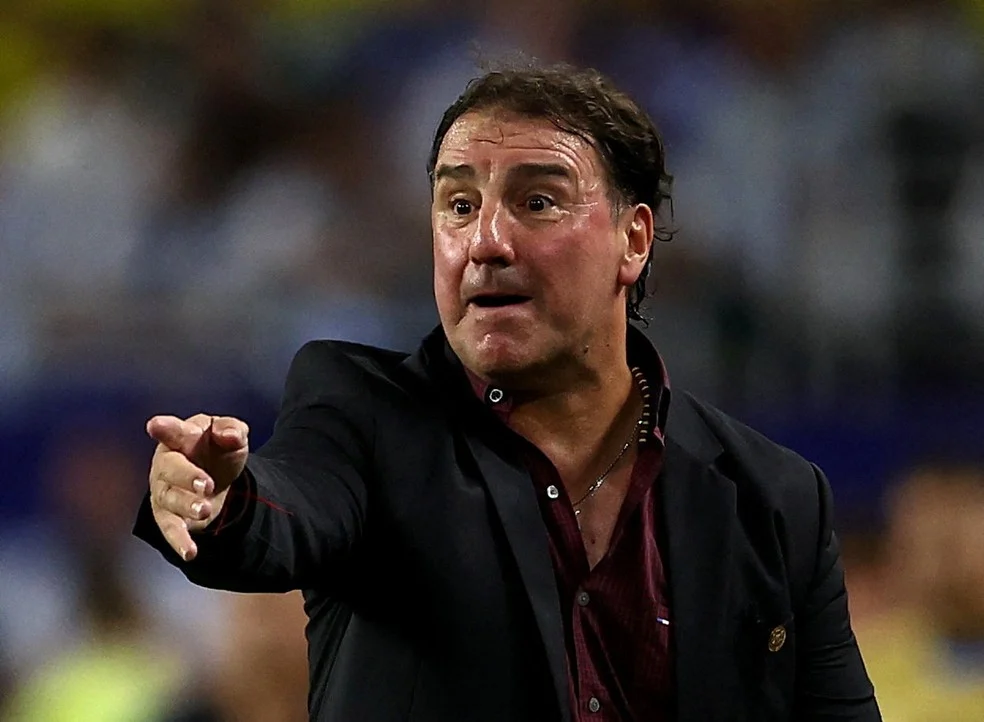 Néstor Lorenzo, Técnico da Colômbia durante coletiva