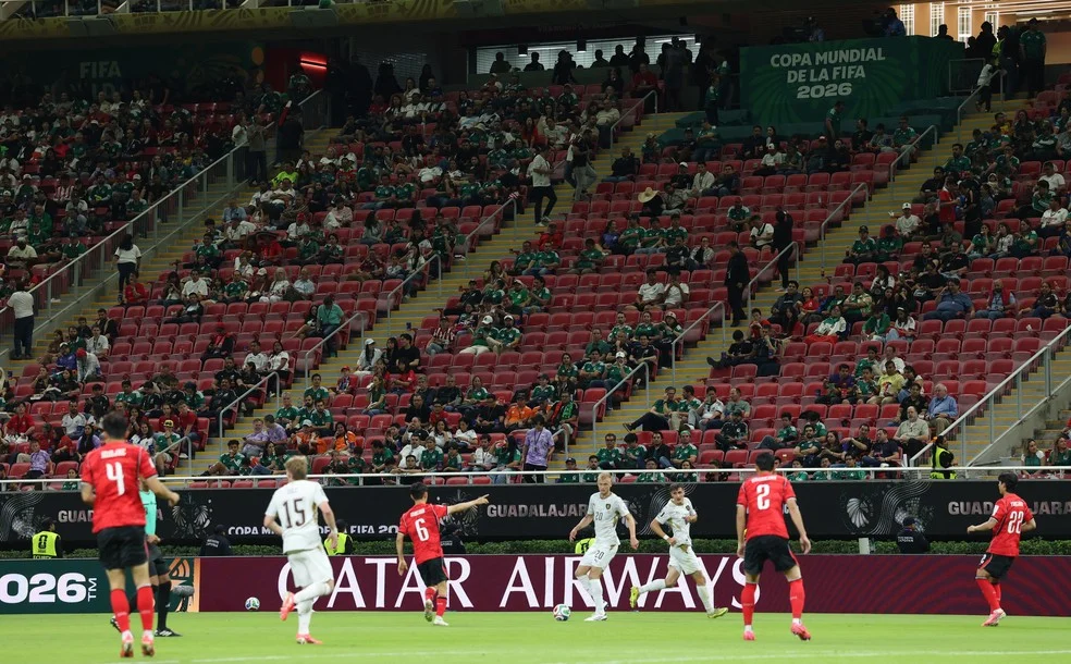 Estádio vazio em Coreia do Sul x República Tcheca — estádio vazio
