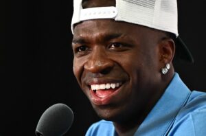 Vini Jr em coletiva com a Seleção — Vini Jr Seleção