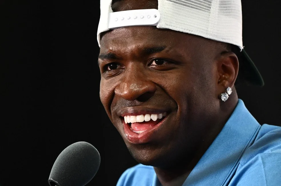 Vini Jr em coletiva com a Seleção — Vini Jr Seleção
