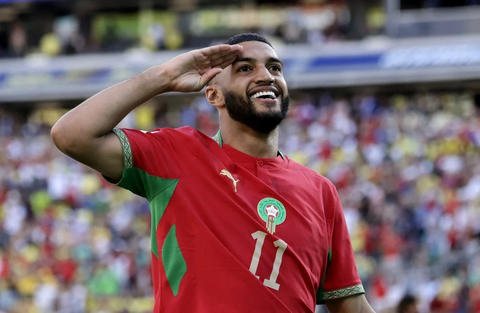 Ismael Saibari comemorando gol — Ismael Saibari