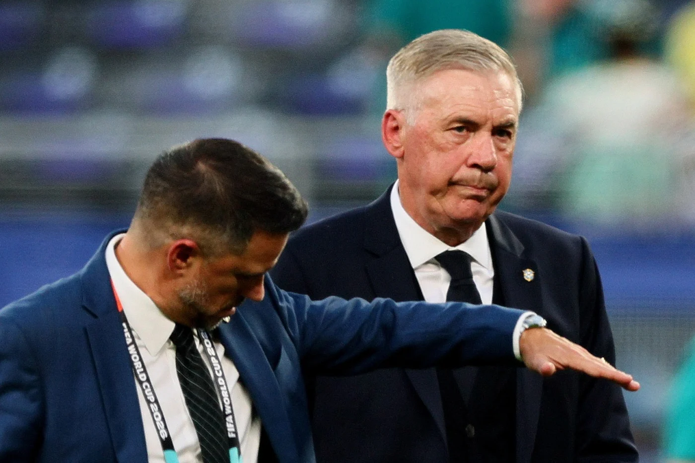 Seleção Brasileira em campo contra Marrocos