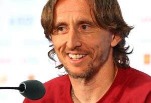 Luka Modric em ação pela Croácia - reta final de carreira