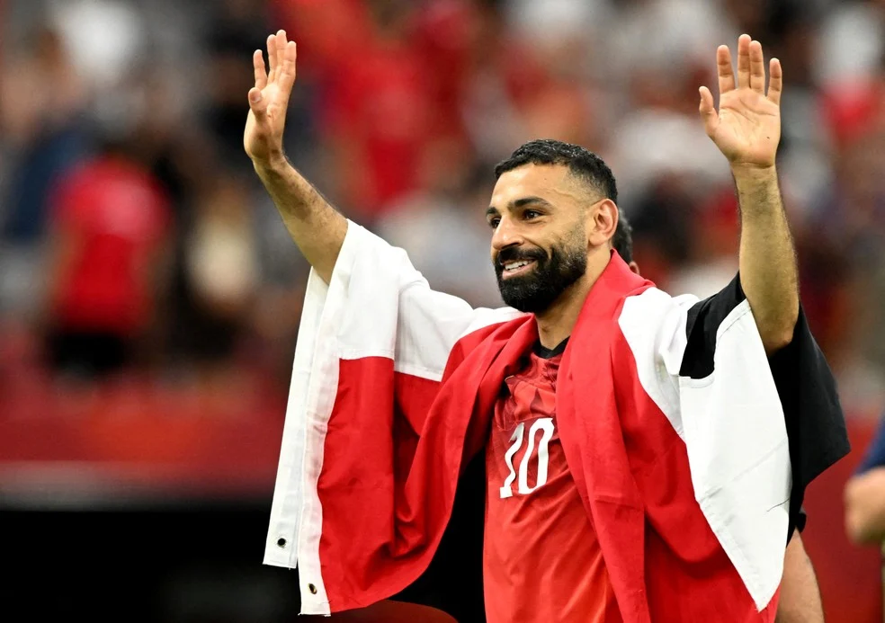 Salah na Copa comemora gol na vitória do Egito