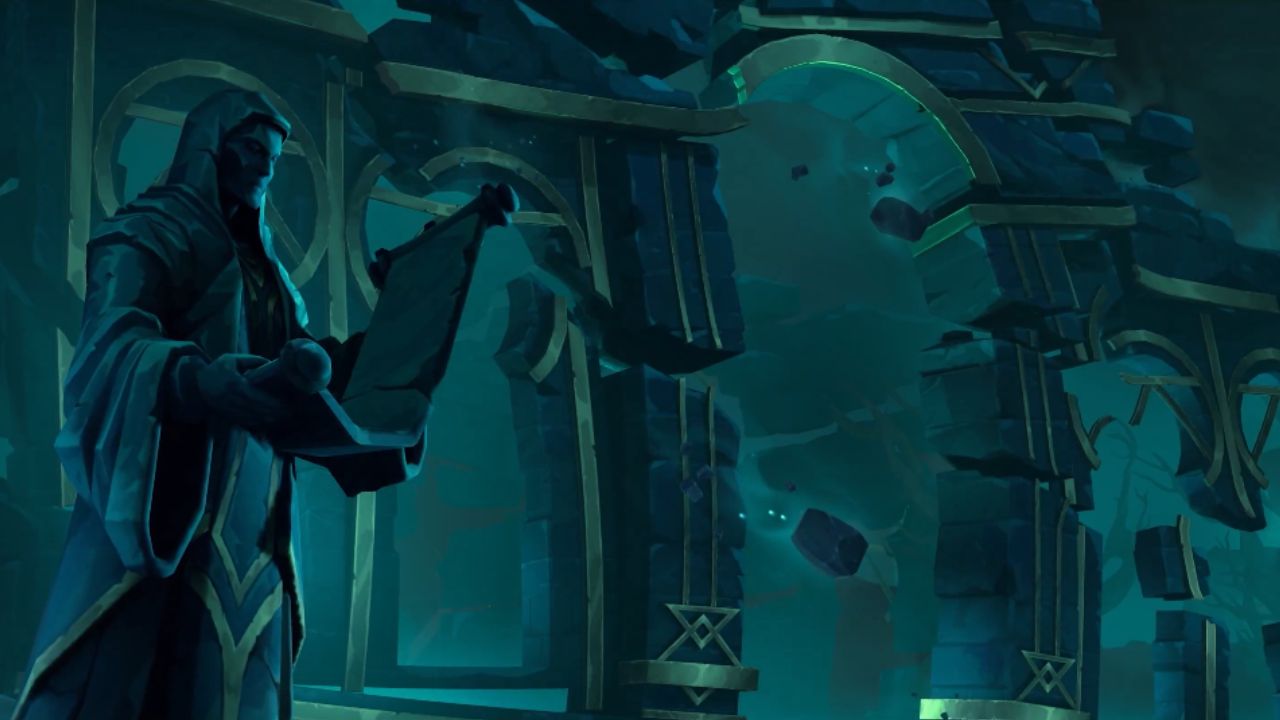 Senna personagem do 2XKO com aparência das Ilhas das Sombras