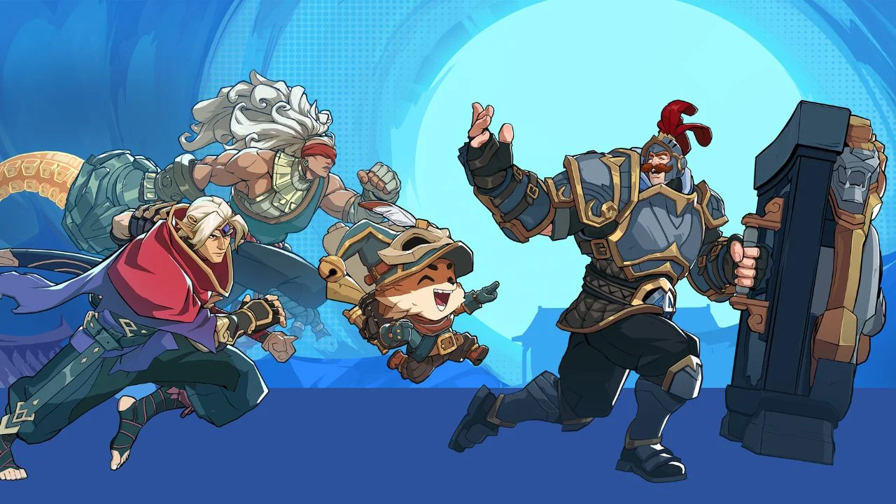 Inscrições 2XKO EVO destacadas na capa do jogo 2XKO
