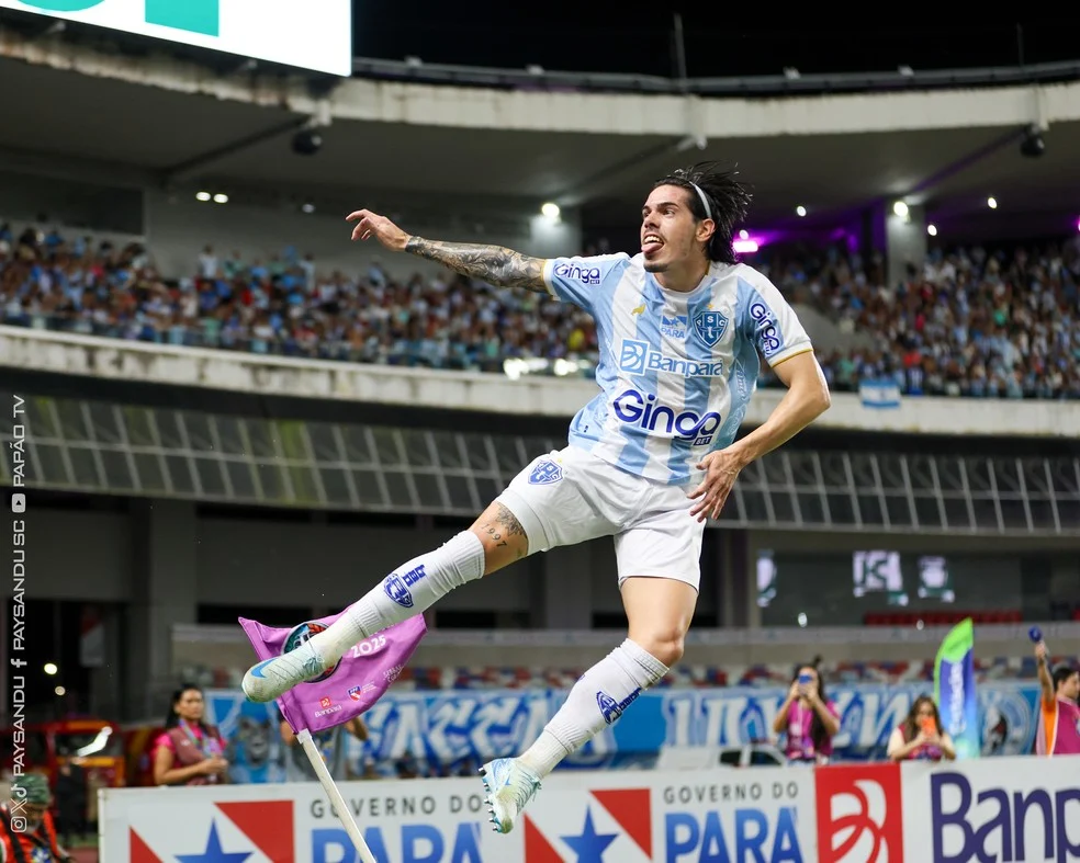 Benjamín Borasi em ação — atacante argentino