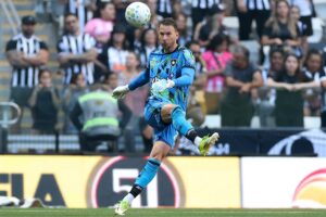 Neto no Botafogo em lance durante jogo