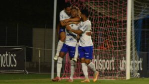 Jogadores do Vitória-ES Série D comemoram classificação