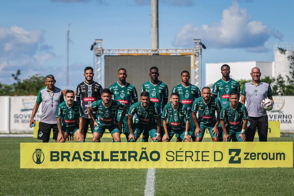 Manaus Série D: jogadores do Manaus durante partida decisiva