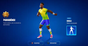 Imagem do emote BAILA Vini Jr no Fortnite