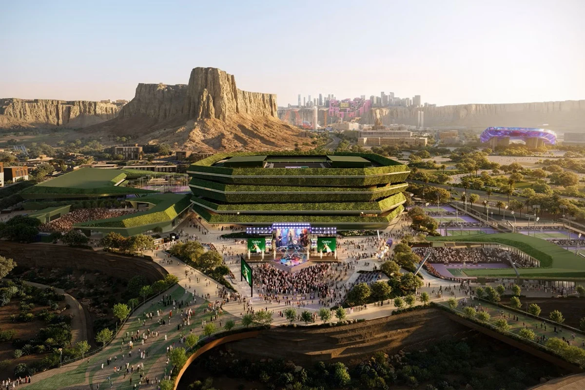 Conceito do Wimbledon do deserto para Masters 1000