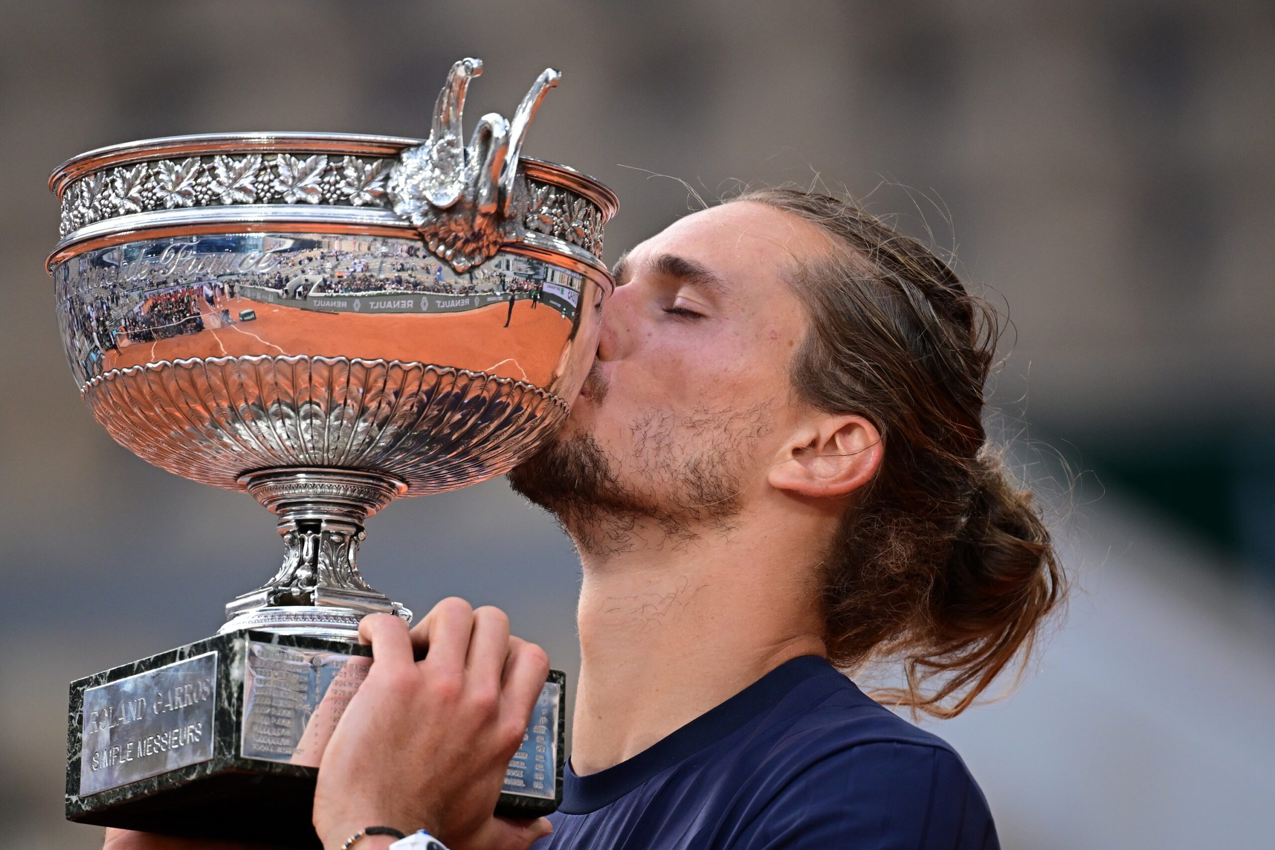 Alexander Zverev em quadra — caminhada de Zverev