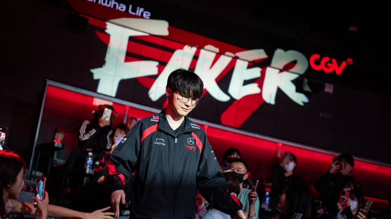 T1 Faker em ação durante a LCK