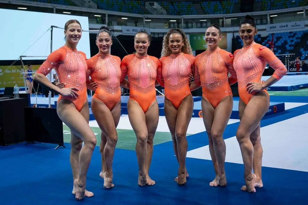 Equipe feminina no Pan de Ginástica Artística — Rebeca Andrade e nova geração