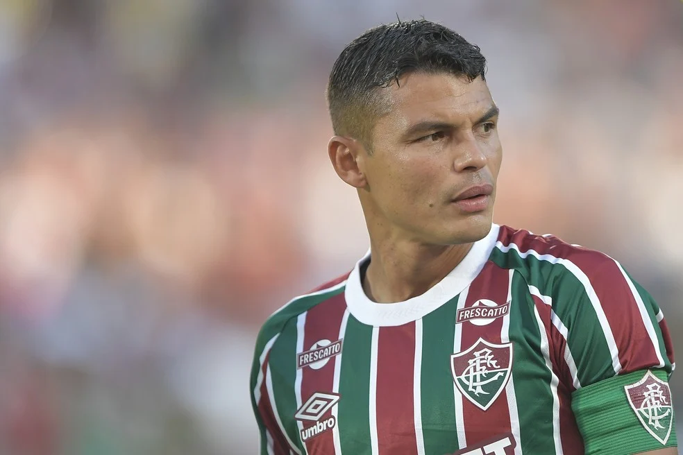 Thiago Silva em ação no Fluminense — Fluminense sem Hulk