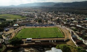 Vista aérea do estádio Arthur Tavares — Maguary em Bonito