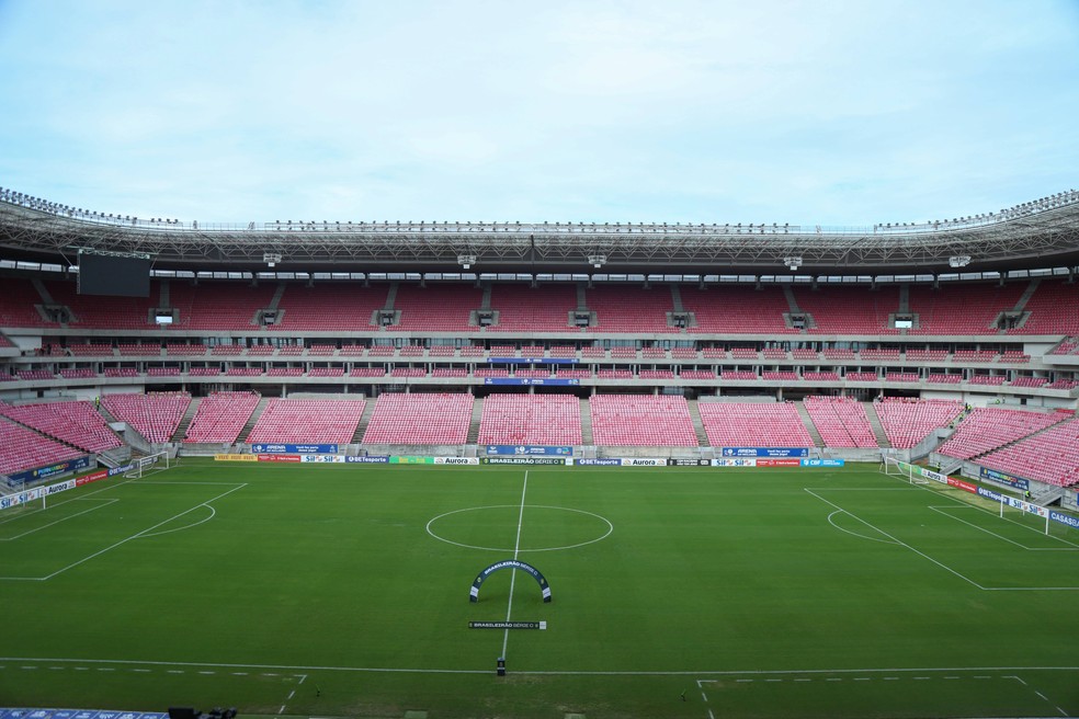 Botafogo-PB pede mudança: Arena de Pernambuco — Foto: Marlon Costa/AGIF