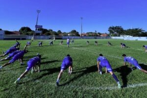 Time do Aquidauanense em treino rumo à Aquidauanense Série B
