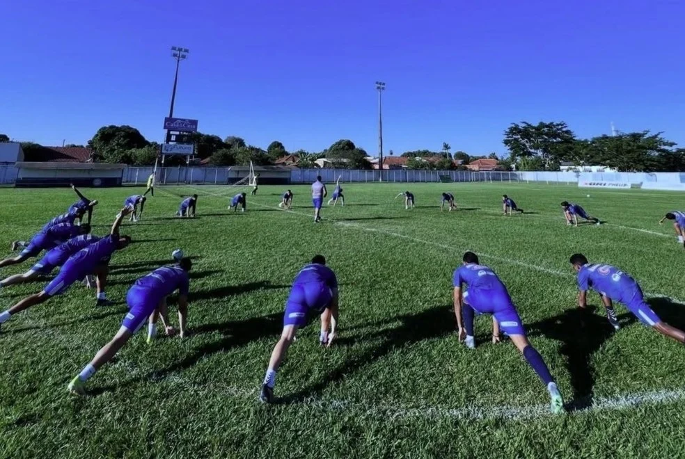Time do Aquidauanense em treino rumo à Aquidauanense Série B