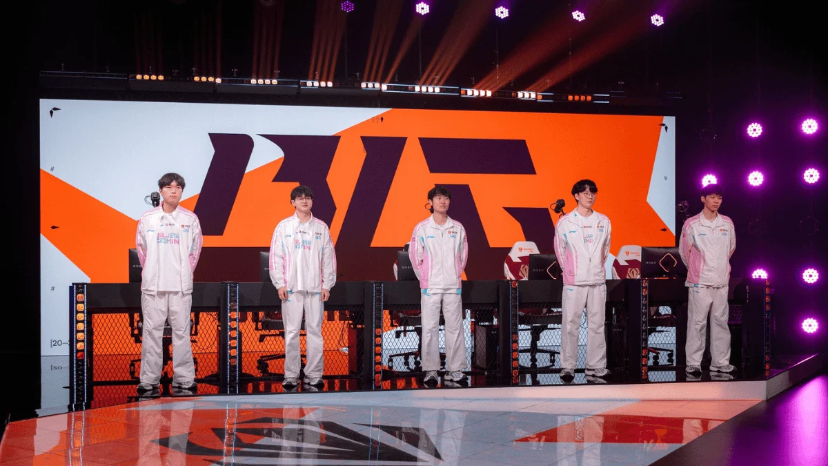 Jogadores da Bilibili Gaming comemoram - BLG MSI 2026