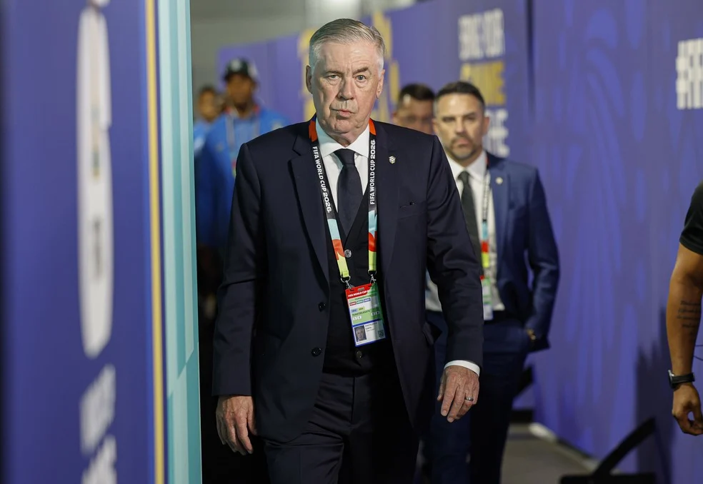 Ancelotti fez mistério antes de Brasil x Marrocos