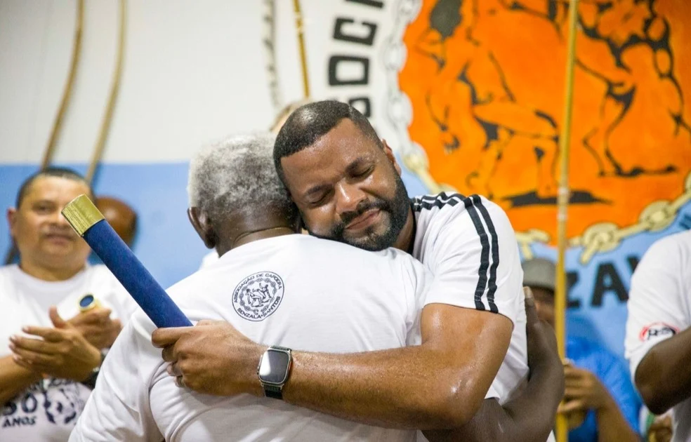 Capoeira de Santos em atividade cultural