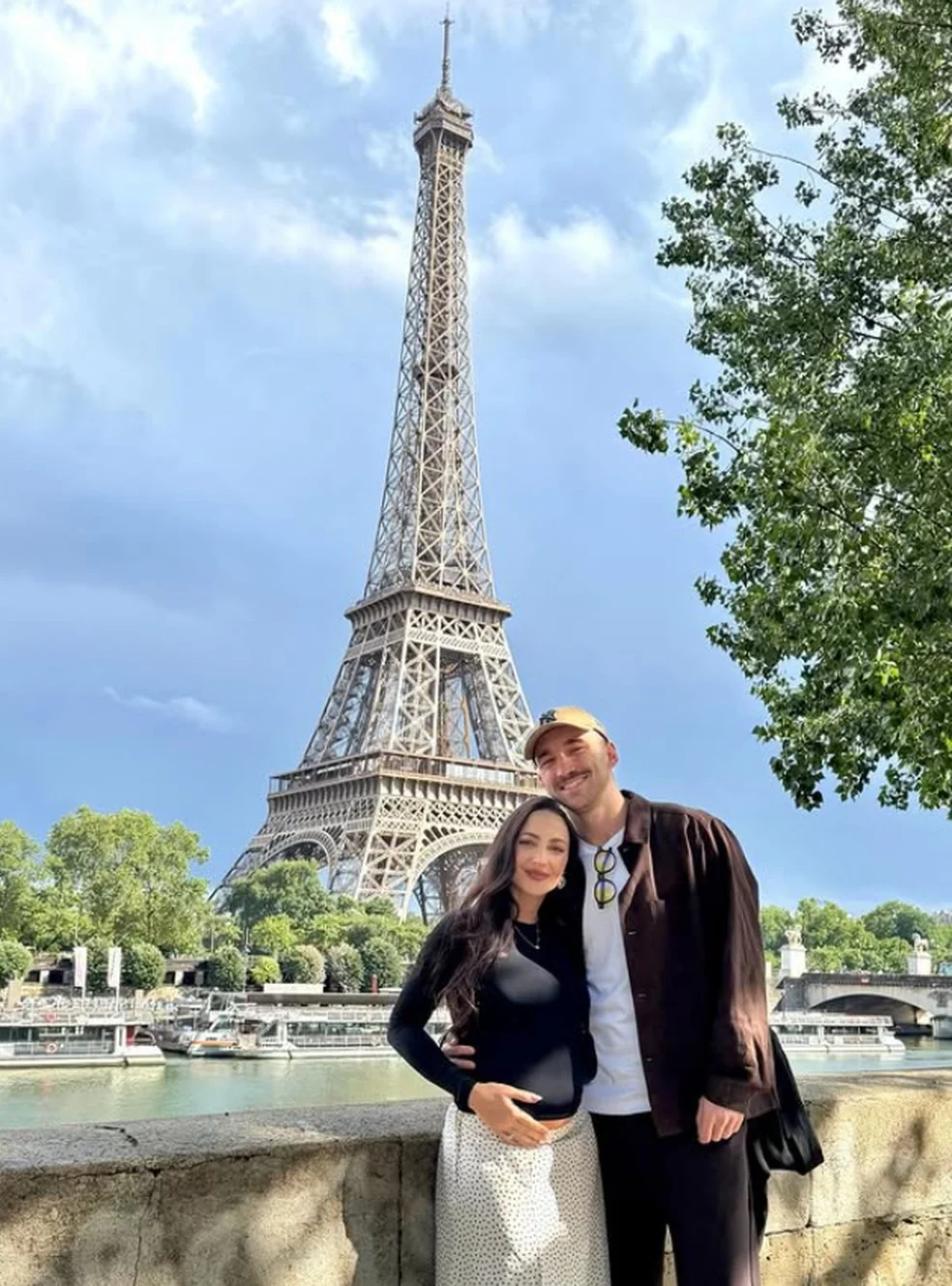 Jogadores do Flamengo: Léo Ortiz com a esposa