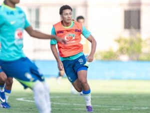 Samuel e Vinícius, gêmeos do Atlético-MG em concentração da seleção