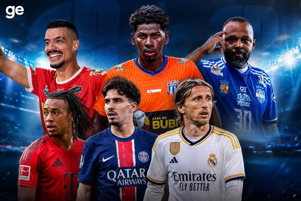 Craques da Copa Rio Sul em paralelo com estrelas da Copa do Mundo