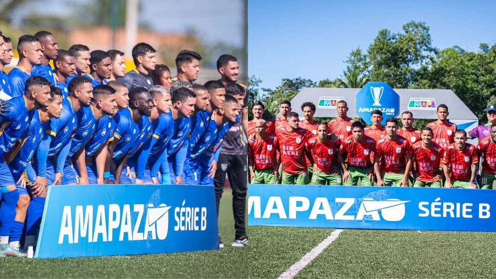 Jogadores da Portuguesa e Rio Norte na final da Amapazão 2027