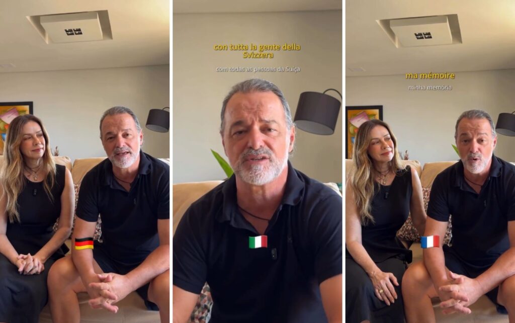 Paulinho Andrioli demonstrando sua habilidade em vários idiomas