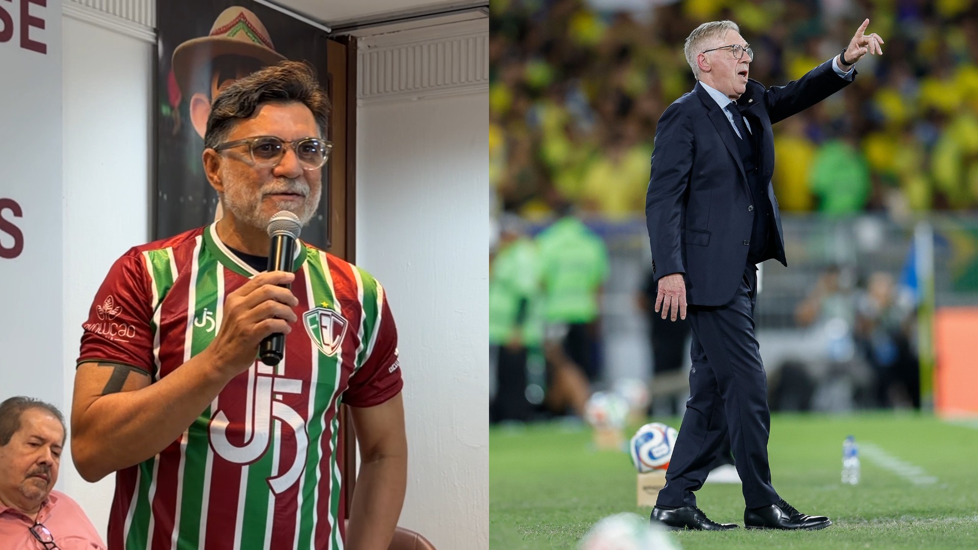 Ricardo Rocha falando sobre esquema tático da Seleção Brasileira