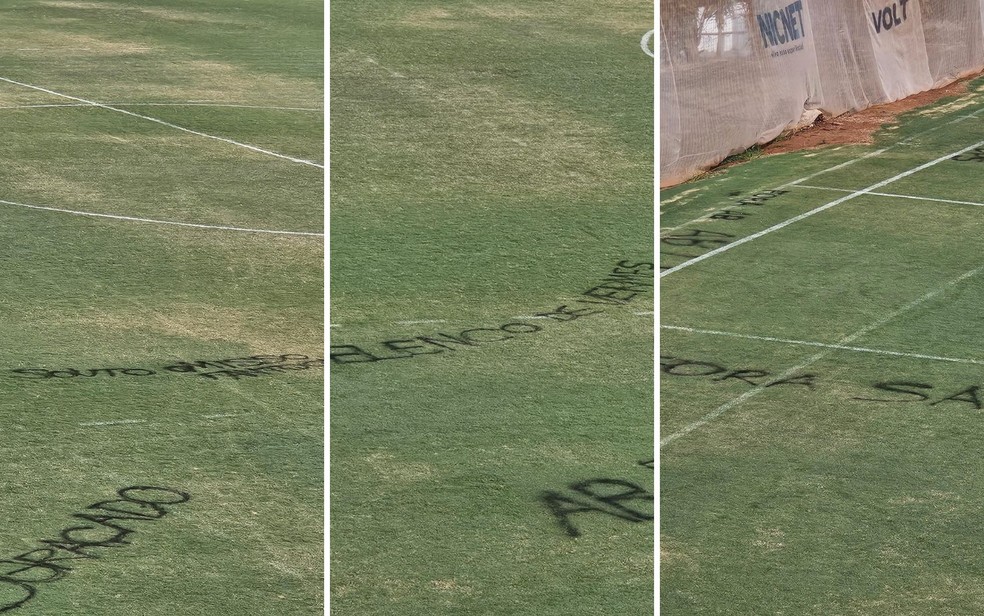 Torcida picha campo de treinamento do Botafogo-SP sem vitórias