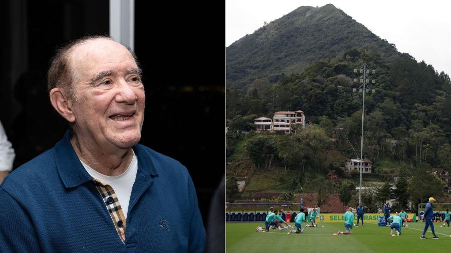Renato Aragão, conhecido como Didi, em imagem relacionada à Granja Comary
