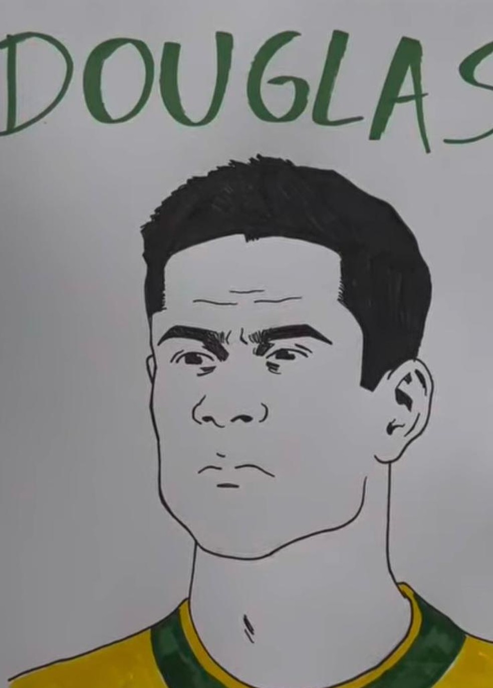 Douglas Santos ilustrado por Gabriel Jardim - Brasil Copa 2026