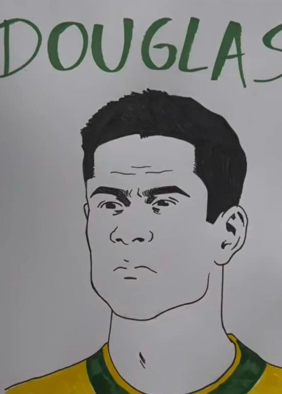 Douglas Santos ilustrado por Gabriel Jardim - Brasil Copa 2026