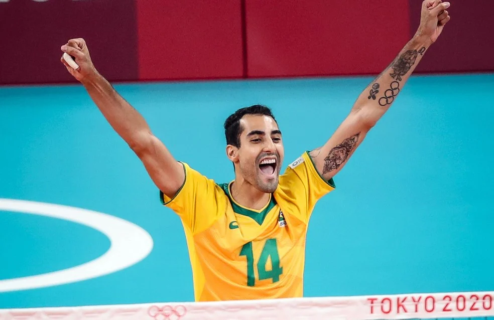 Douglas Souza em ação pela seleção brasileira — Douglas Souza