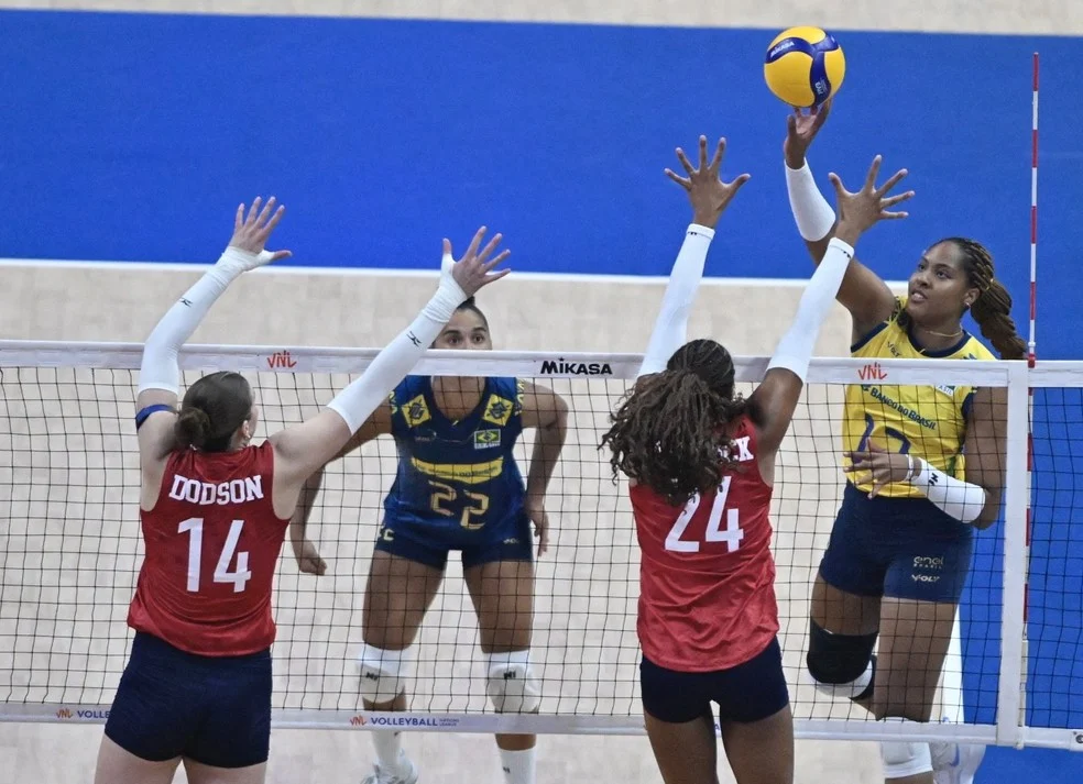 Jogadoras dos EUA em quadra - teste genético COI em debate