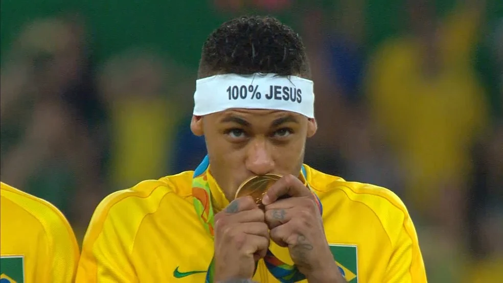 Neymar com medalha — medalhistas olímpicos