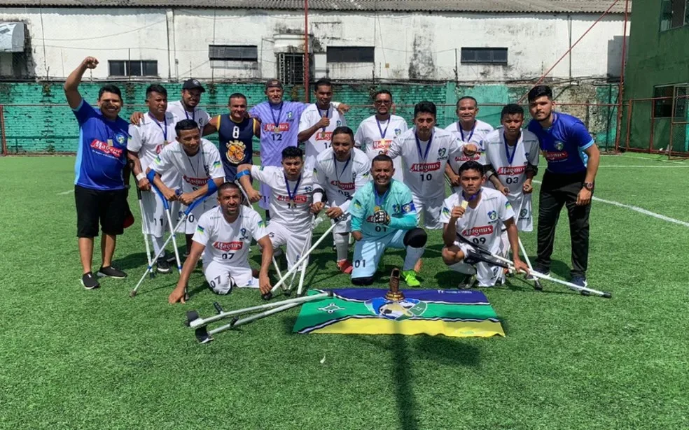 Atletas em campo — Futebol para Amputados no Amapá