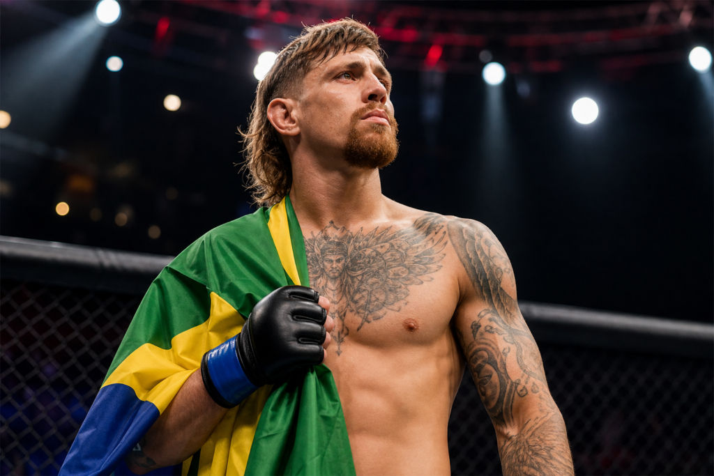 Lutador americano Brendan Allen promete representar Brasil no UFC Vegas 118