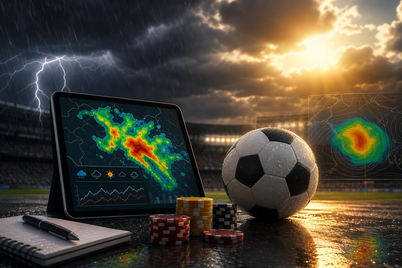 Como o tempo afeta apostas: ajustar análises e stakes com previsões meteorológicas