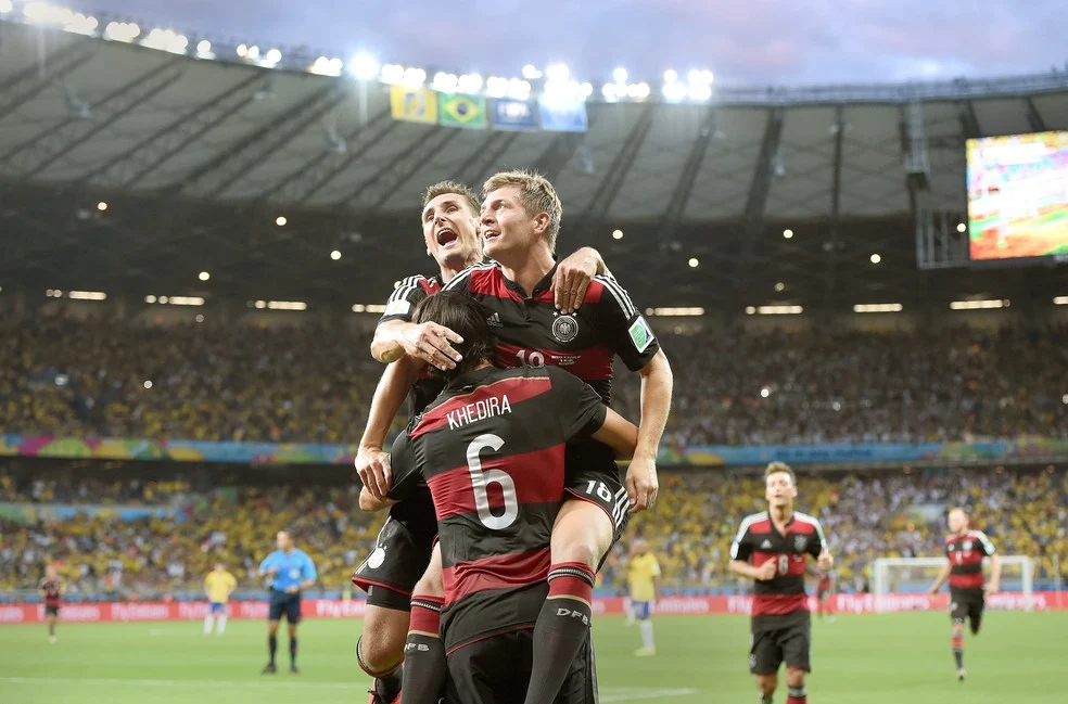 Khedira no Real Madrid comemorando gol de 2014